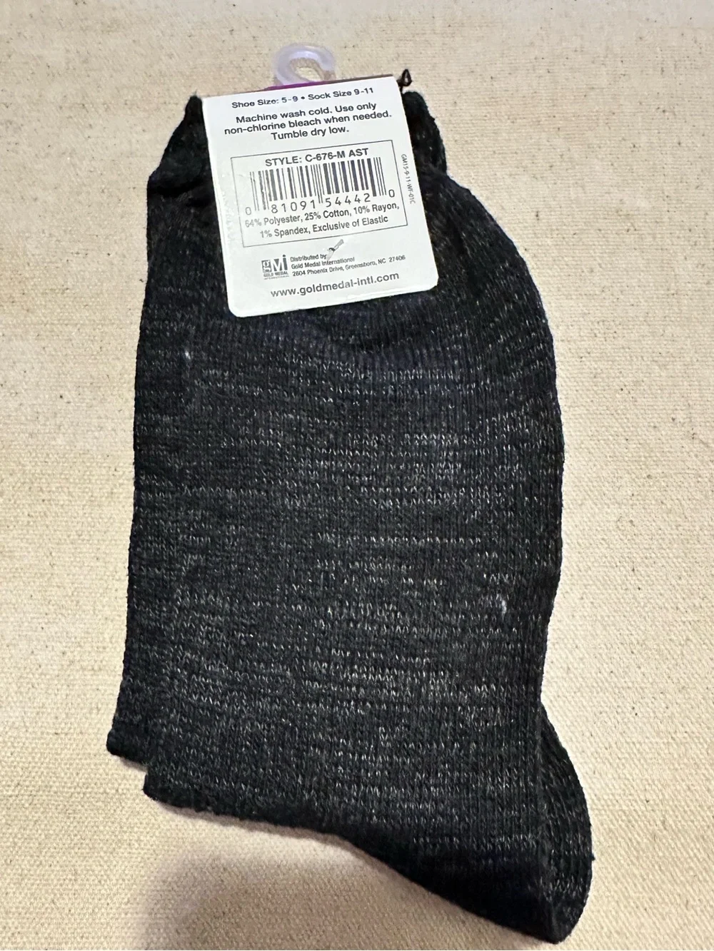 Gold Medal | Socks | Charcoal & Black Marled Ribbed Ankle Socks | Women's